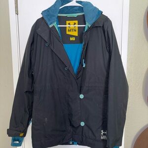 Under Armour Black Jacket with Teal Accents